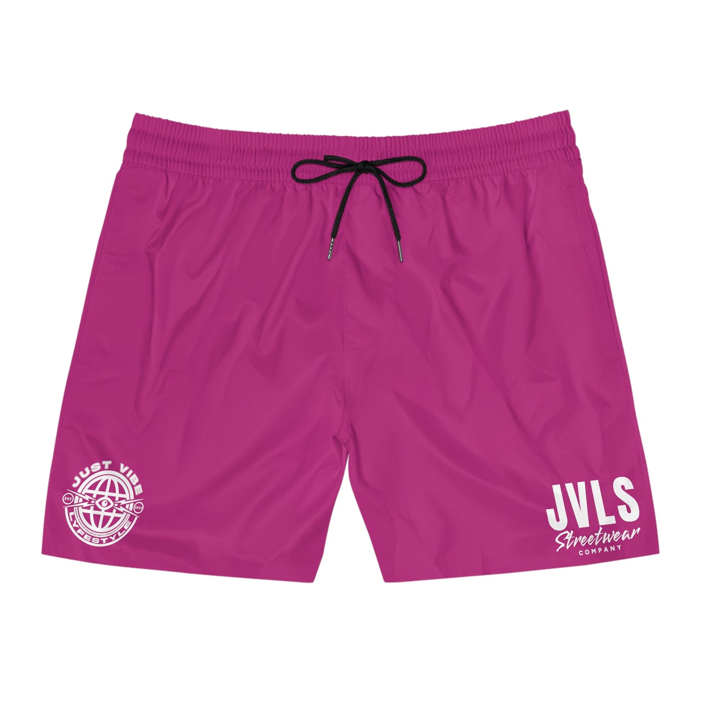 Pink Mid-Length Swim Shorts