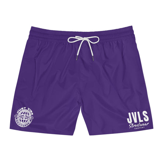 Purple Mid-Length Swim Shorts