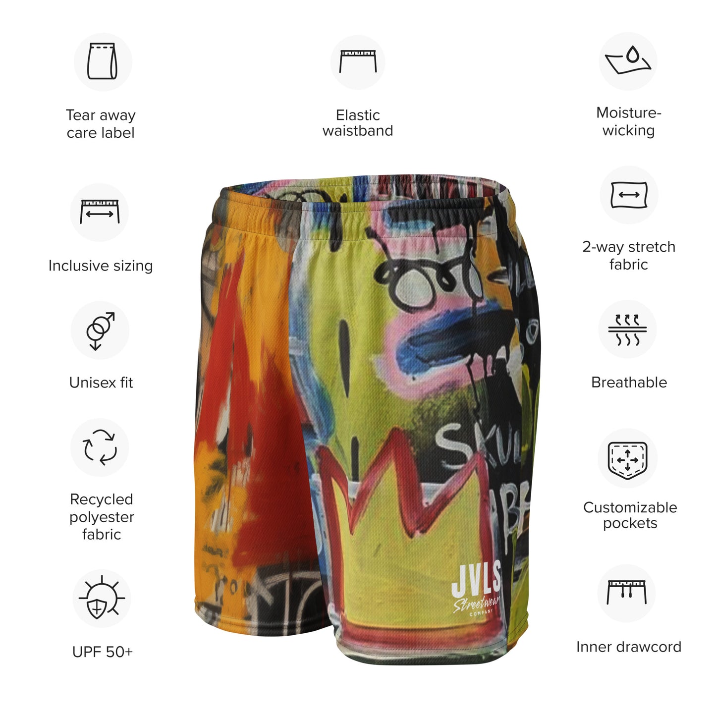 Basquiat Unisex Mesh Shorts